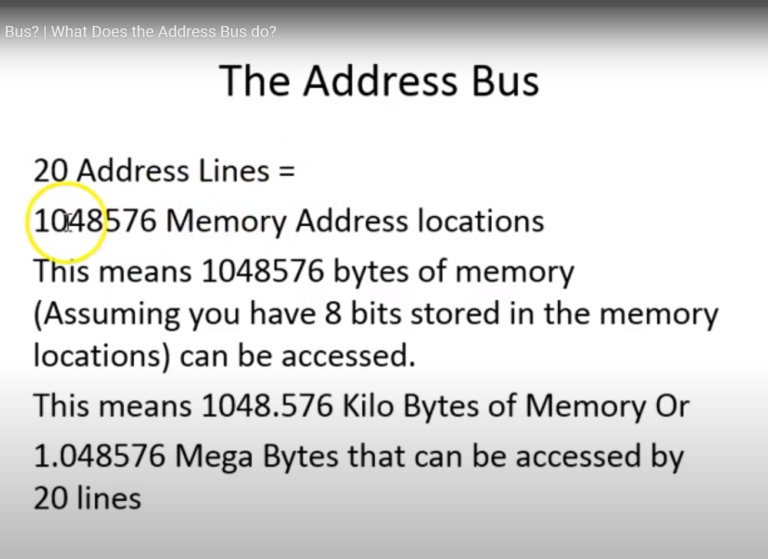 What is an address bus what does the address bus do grade a