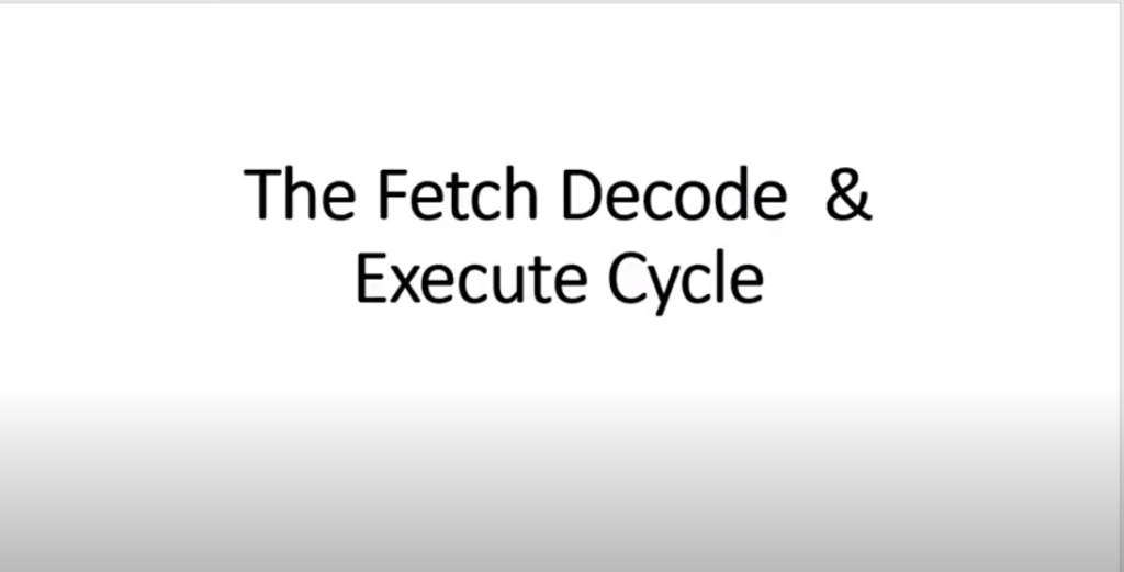 What is the Fetch Decode Execute Cycle? - Grade A Computer Science